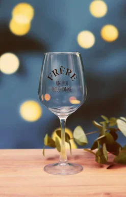 Accessoires<Armand Thiery Coffret verre et sous-verre Frère - Marine