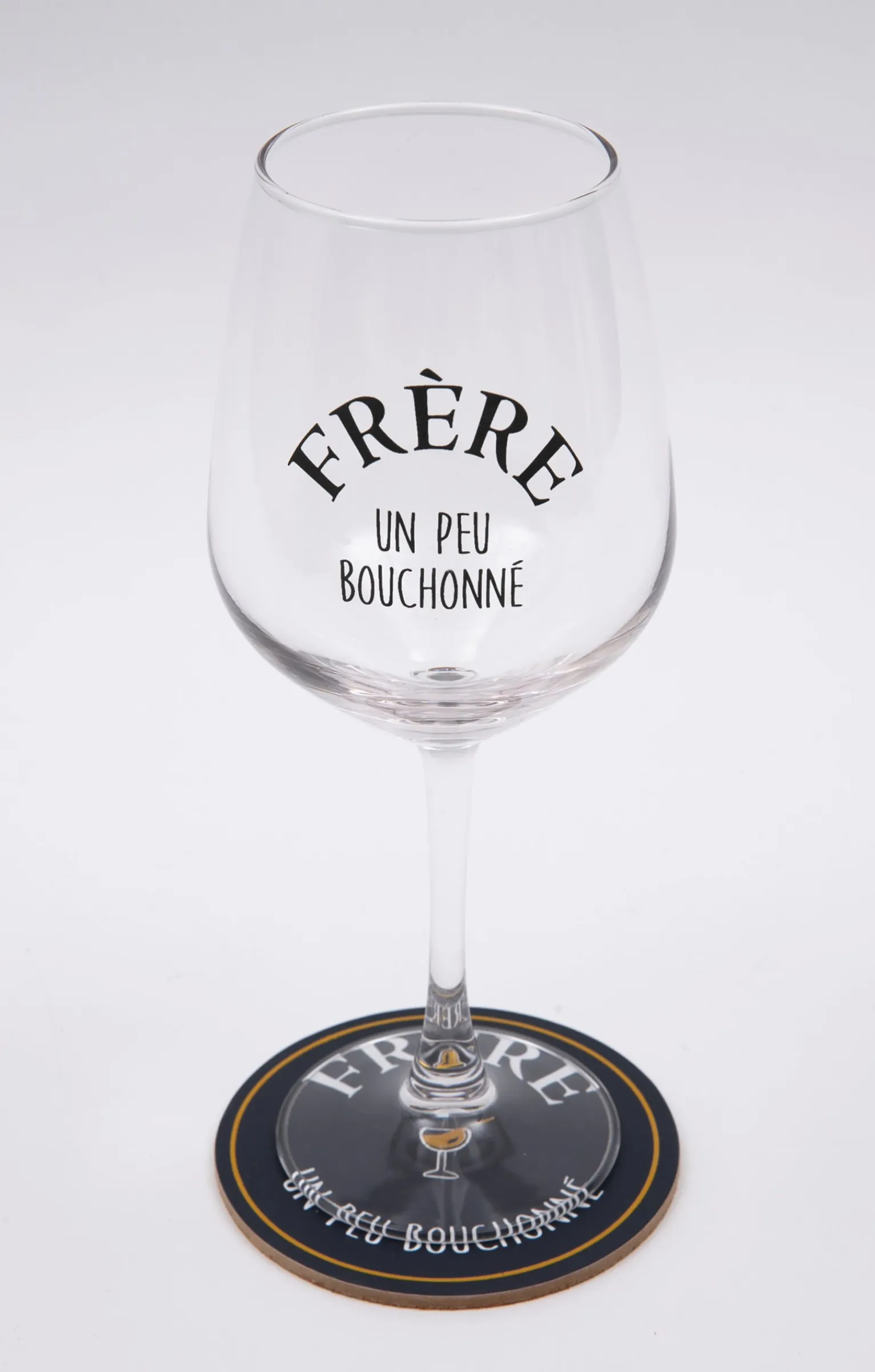Accessoires<Armand Thiery Coffret verre et sous-verre Frère - Marine