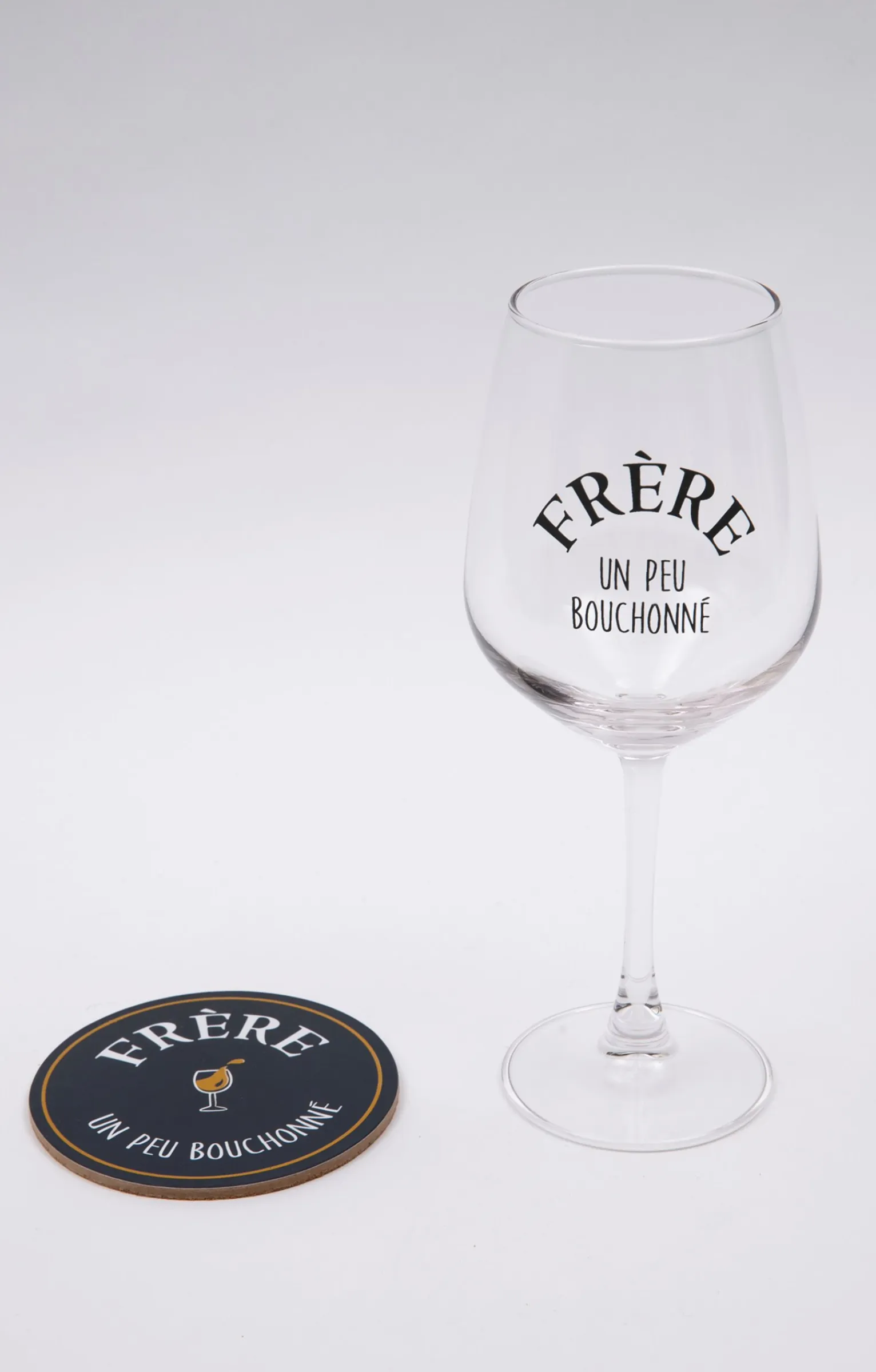 Accessoires<Armand Thiery Coffret verre et sous-verre Frère - Marine