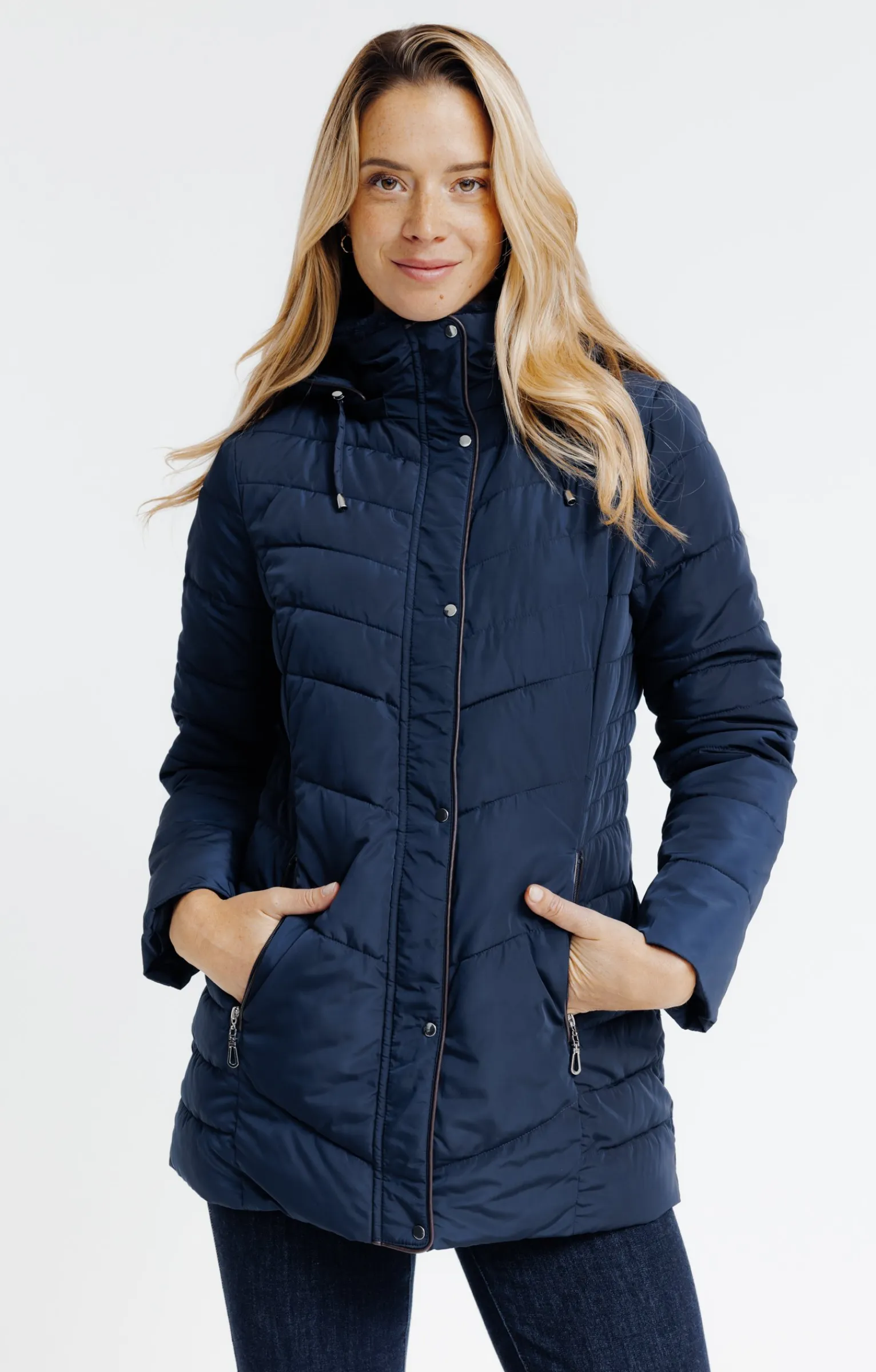 Impers & Parkas<Armand Thiery Doudoune au matelassage fantaisie - Marine