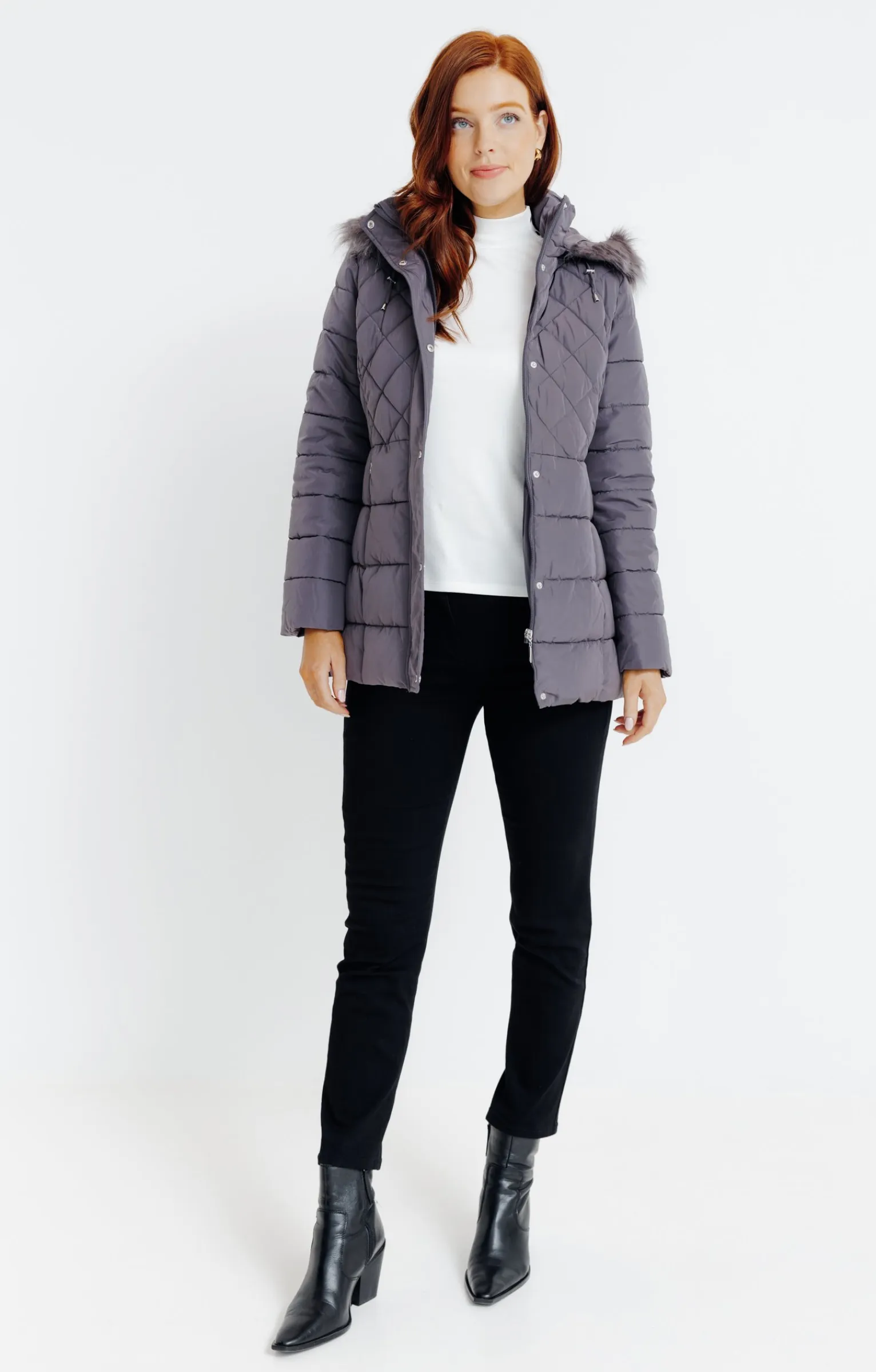 Impers & Parkas<Armand Thiery Doudoune avec col montant - Grismoyen