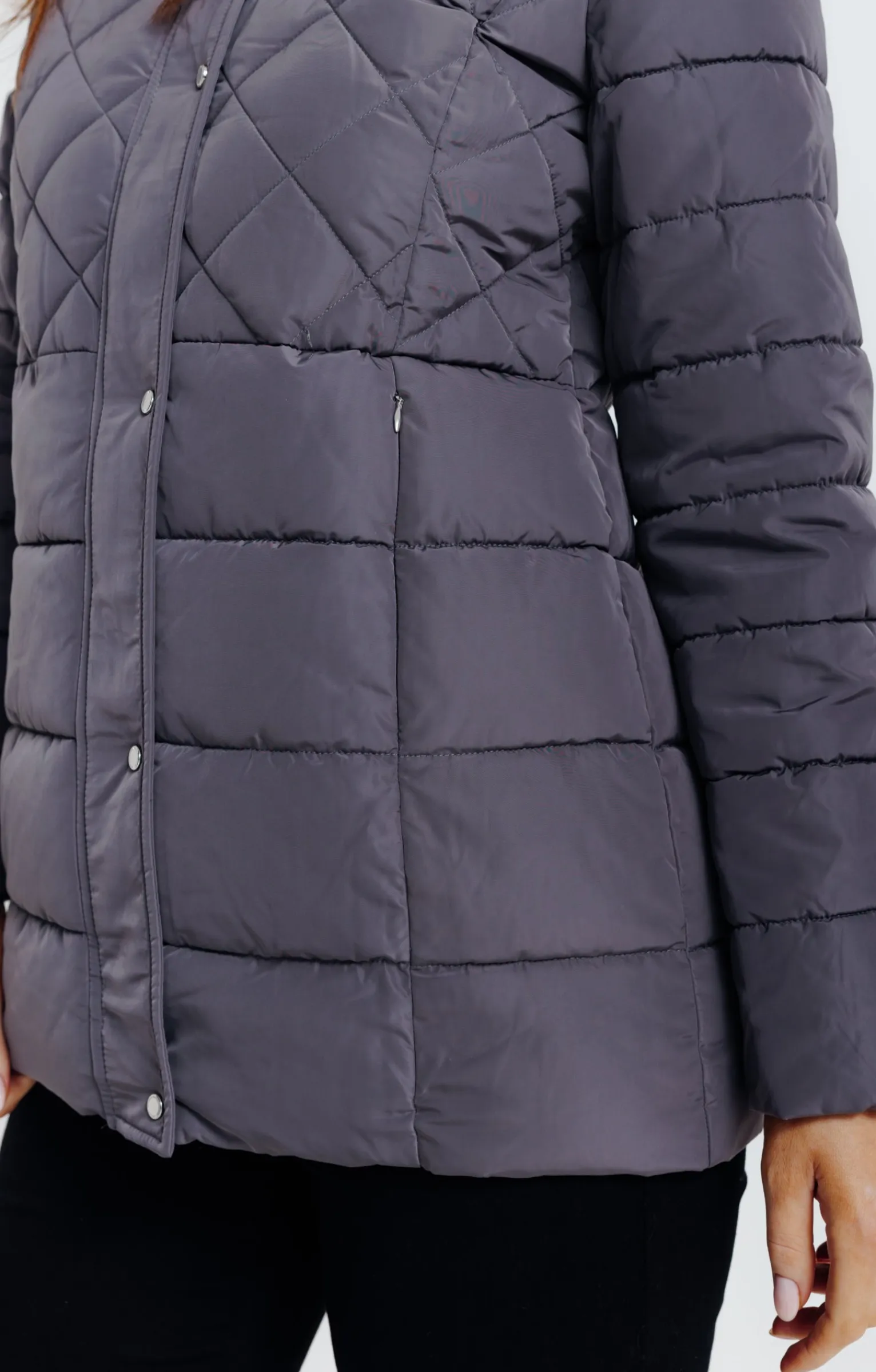 Impers & Parkas<Armand Thiery Doudoune avec col montant - Grismoyen