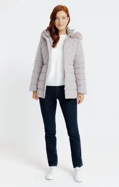 Impers & Parkas<Armand Thiery Doudoune avec col montant - Grège