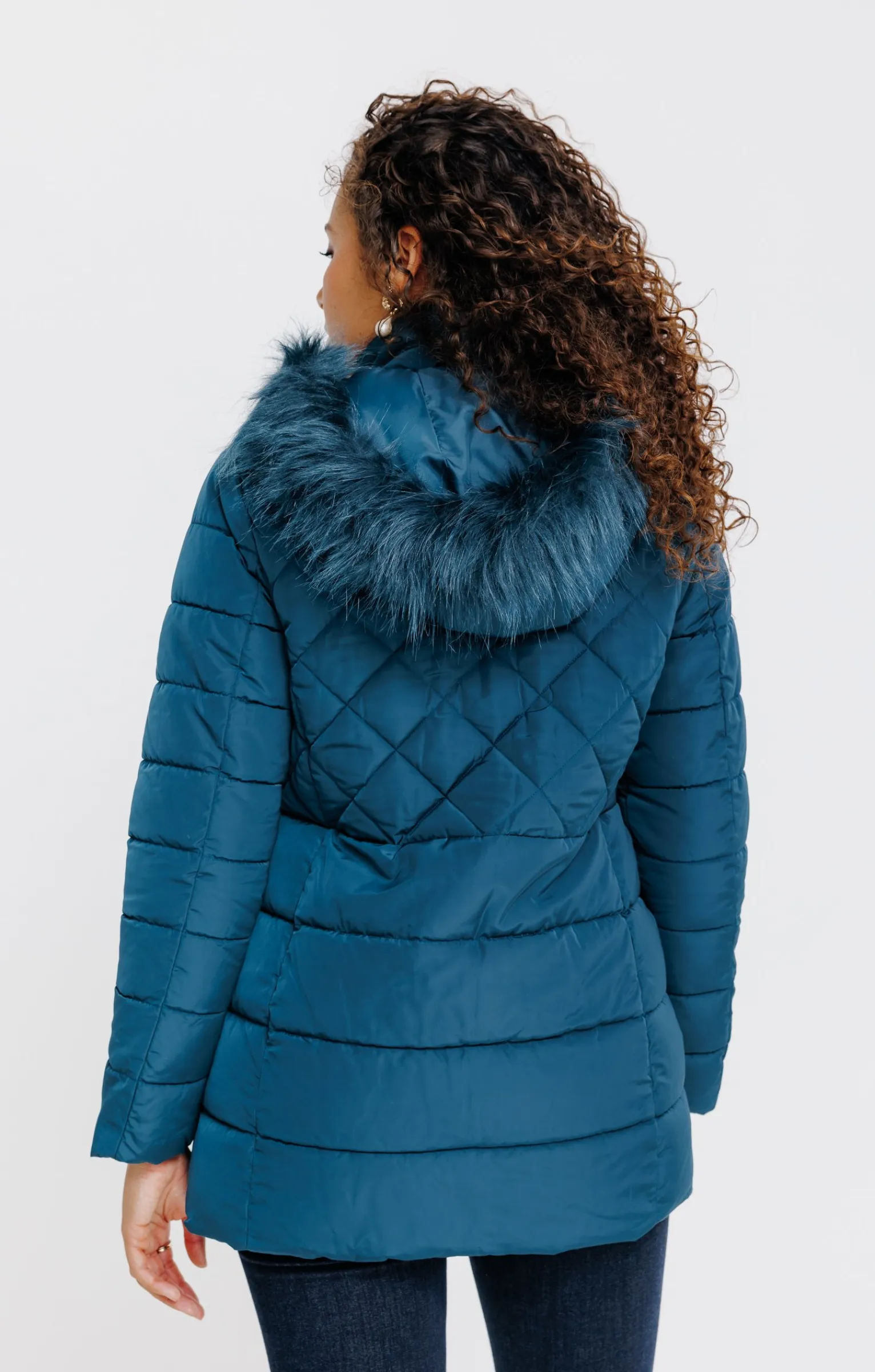 Impers & Parkas<Armand Thiery Doudoune avec col montant - Pétrole