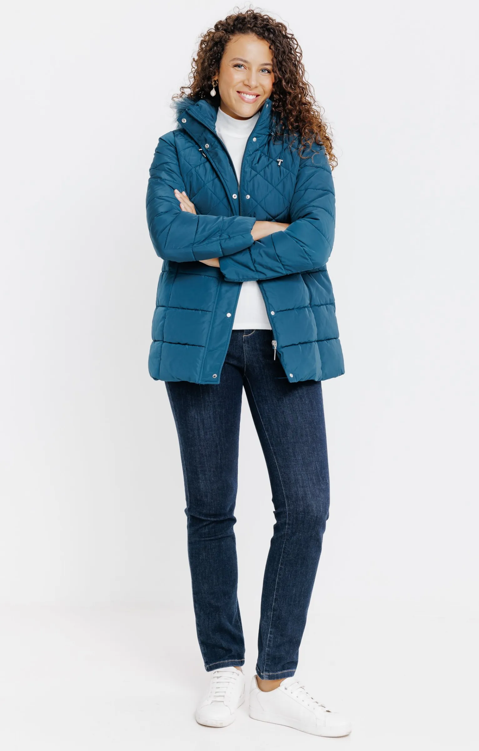 Impers & Parkas<Armand Thiery Doudoune avec col montant - Pétrole