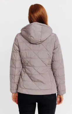 Impers & Parkas<Armand Thiery Doudoune courte matelassage fantaisie - Taupe