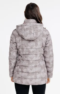 Impers & Parkas<Armand Thiery Doudoune imprimée - Taupe