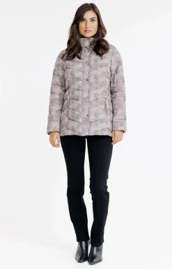 Impers & Parkas<Armand Thiery Doudoune imprimée - Taupe