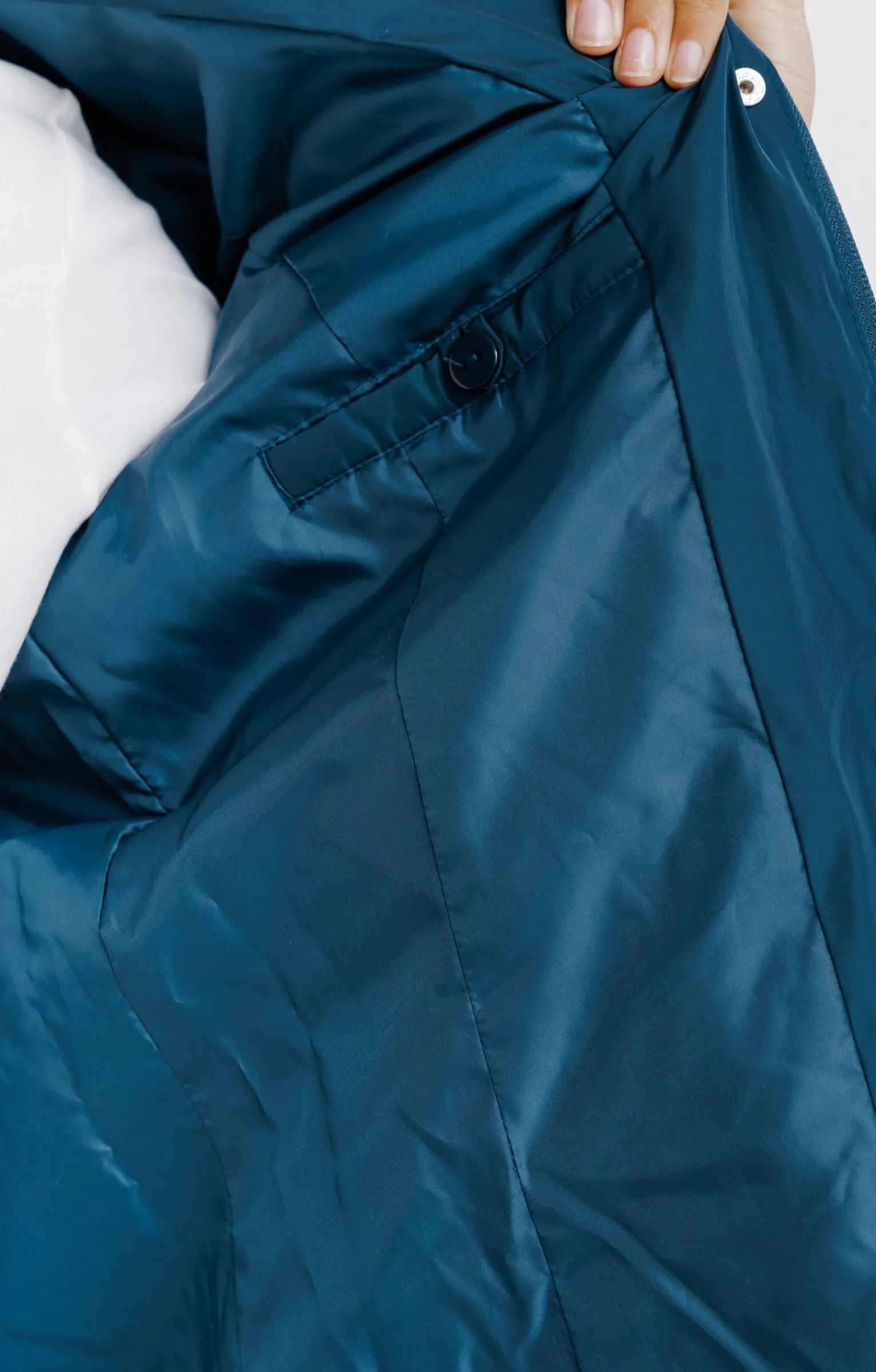 Impers & Parkas<Armand Thiery Doudoune longue en duvet et en plumes - Pétrole