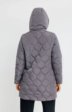 Impers & Parkas<Armand Thiery Doudoune longue matelassage fantaisie - Grismoyen