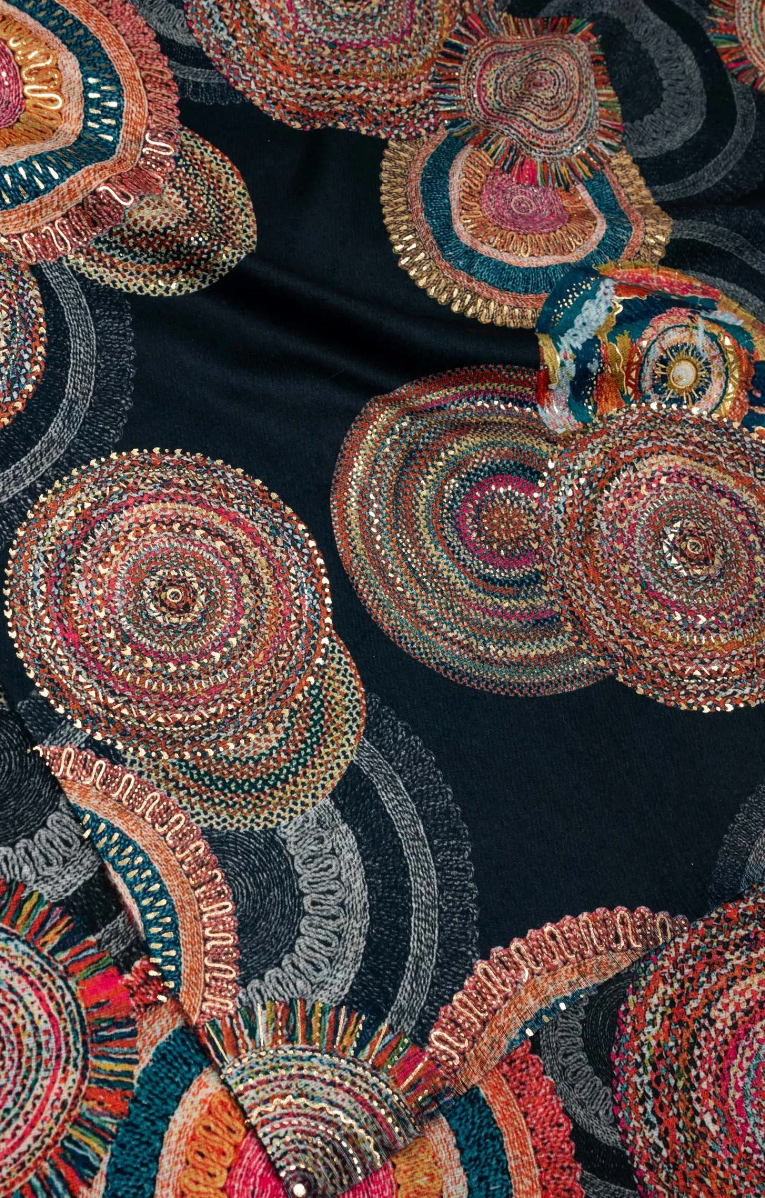 Accessoires<Armand Thiery FOULARD CHAUD IMPRIME - Noir