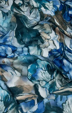 Accessoires<Armand Thiery FOULARD CHAUD IMPRIME - Bleuciel