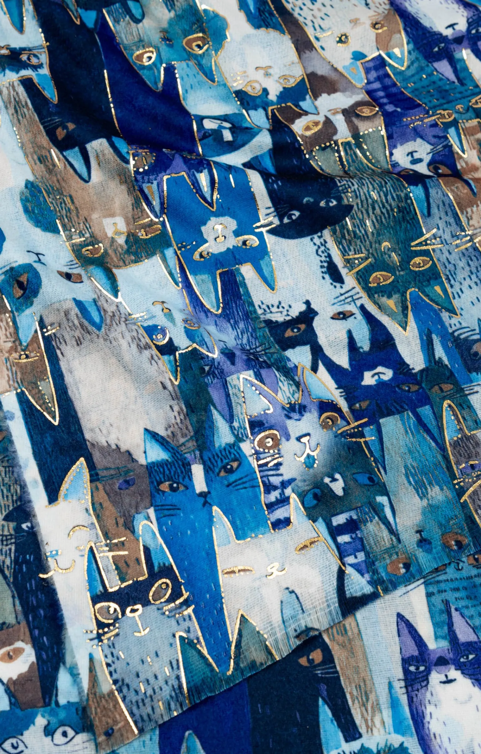 Accessoires<Armand Thiery FOULARD CHAUD IMPRIME - Bleudur
