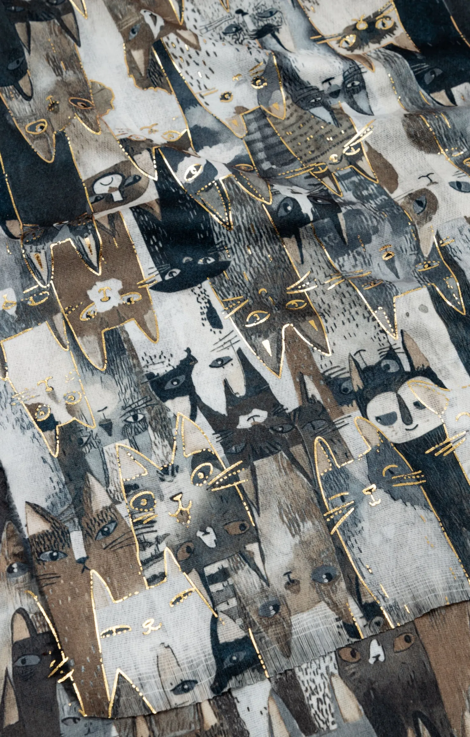 Accessoires<Armand Thiery FOULARD CHAUD IMPRIME - Beige