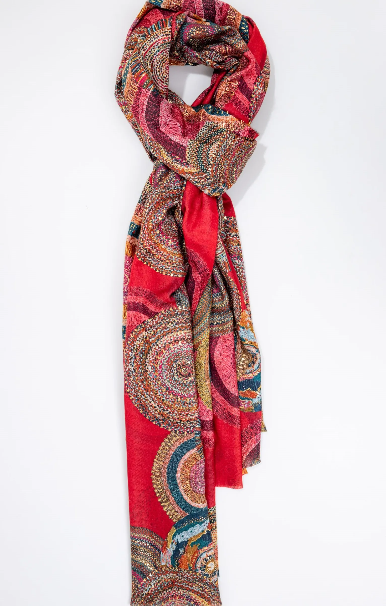 Accessoires<Armand Thiery FOULARD CHAUD IMPRIME - Rouge