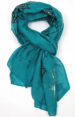 Accessoires<Armand Thiery Foulard imprimé chats - Canard