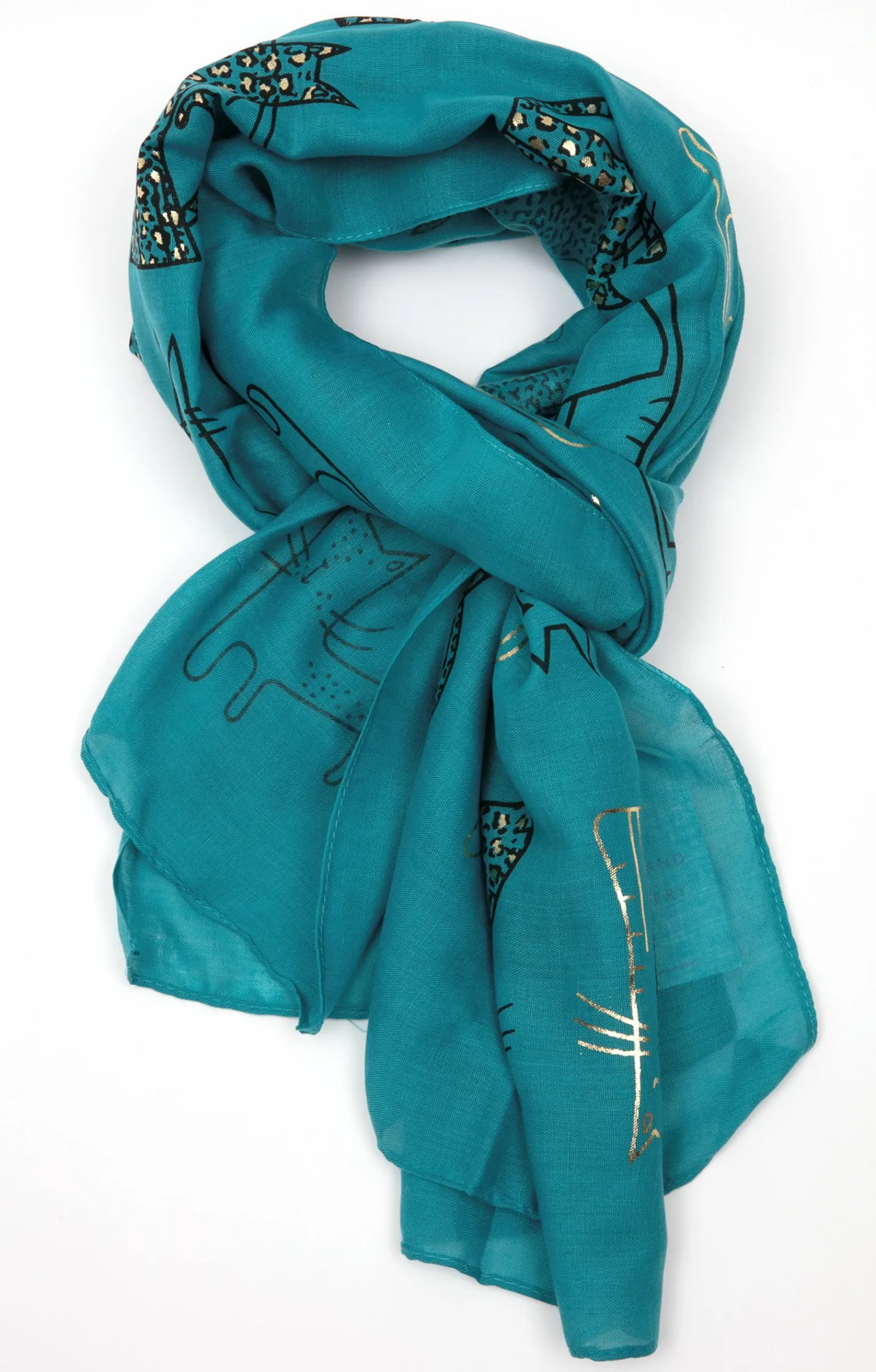 Accessoires<Armand Thiery Foulard imprimé chats - Canard