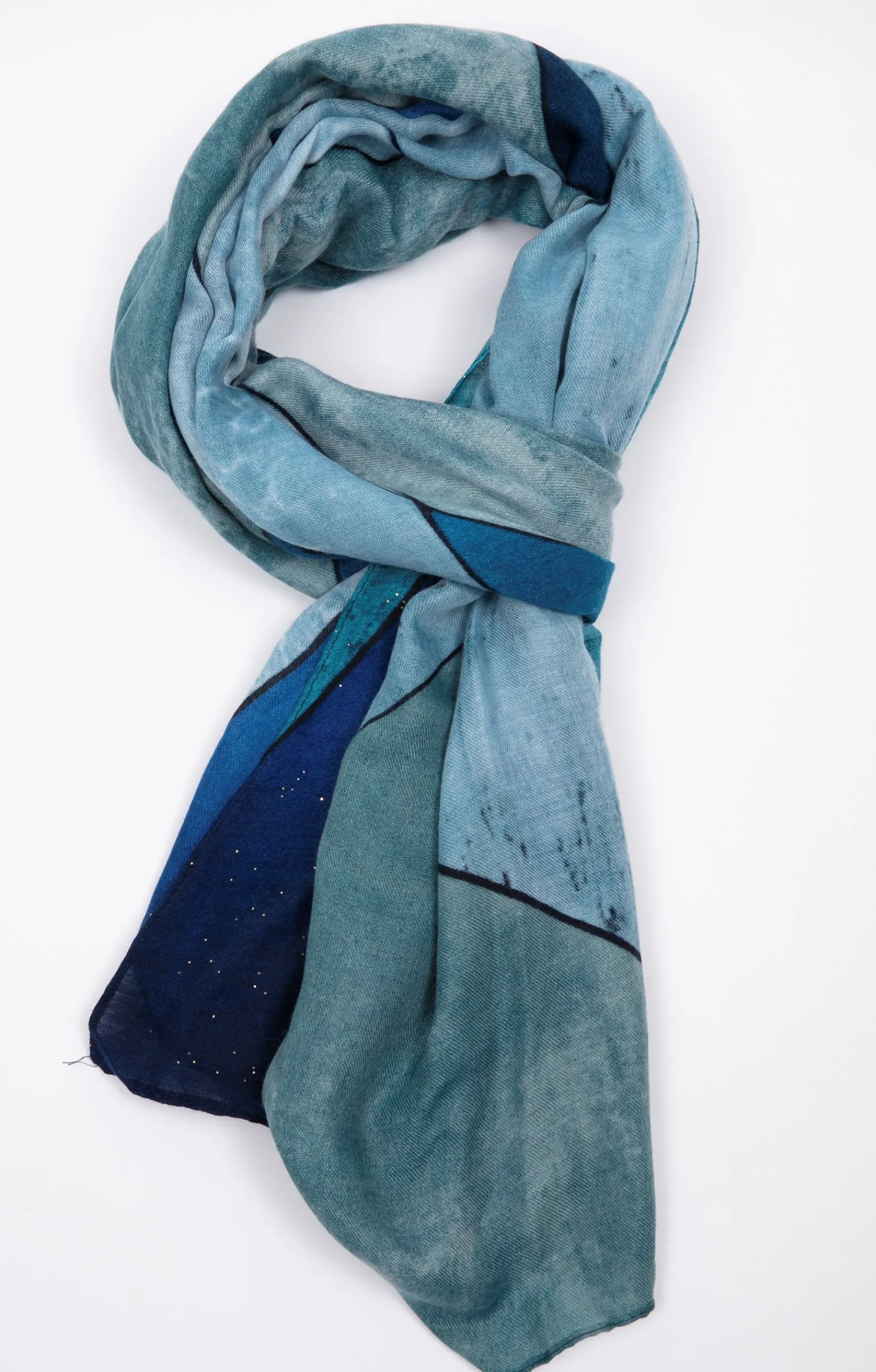 Accessoires<Armand Thiery Foulard imprimé patch - Bleudur