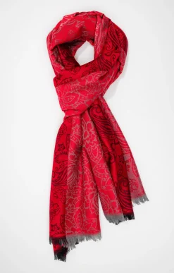 Accessoires<Armand Thiery FOULARD JACQUARD CLASSIQUE - Rouge