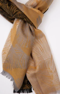 Accessoires<Armand Thiery FOULARD JACQUARD CLASSIQUE - Ocre