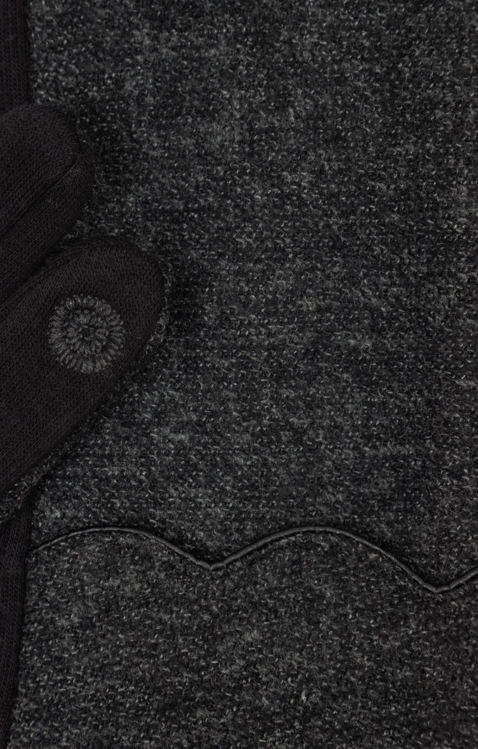 Accessoires<Armand Thiery Gants fantaisie tricot - Anthracite