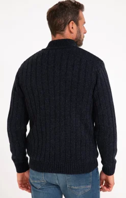 Pulls & Gilets<Armand Thiery Gilet côte doublé sherpa - Bleu