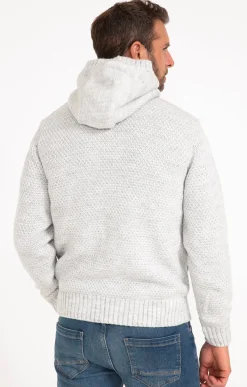 Pulls & Gilets<Armand Thiery Gilet doublé sherpa avec capuche - Grisclair