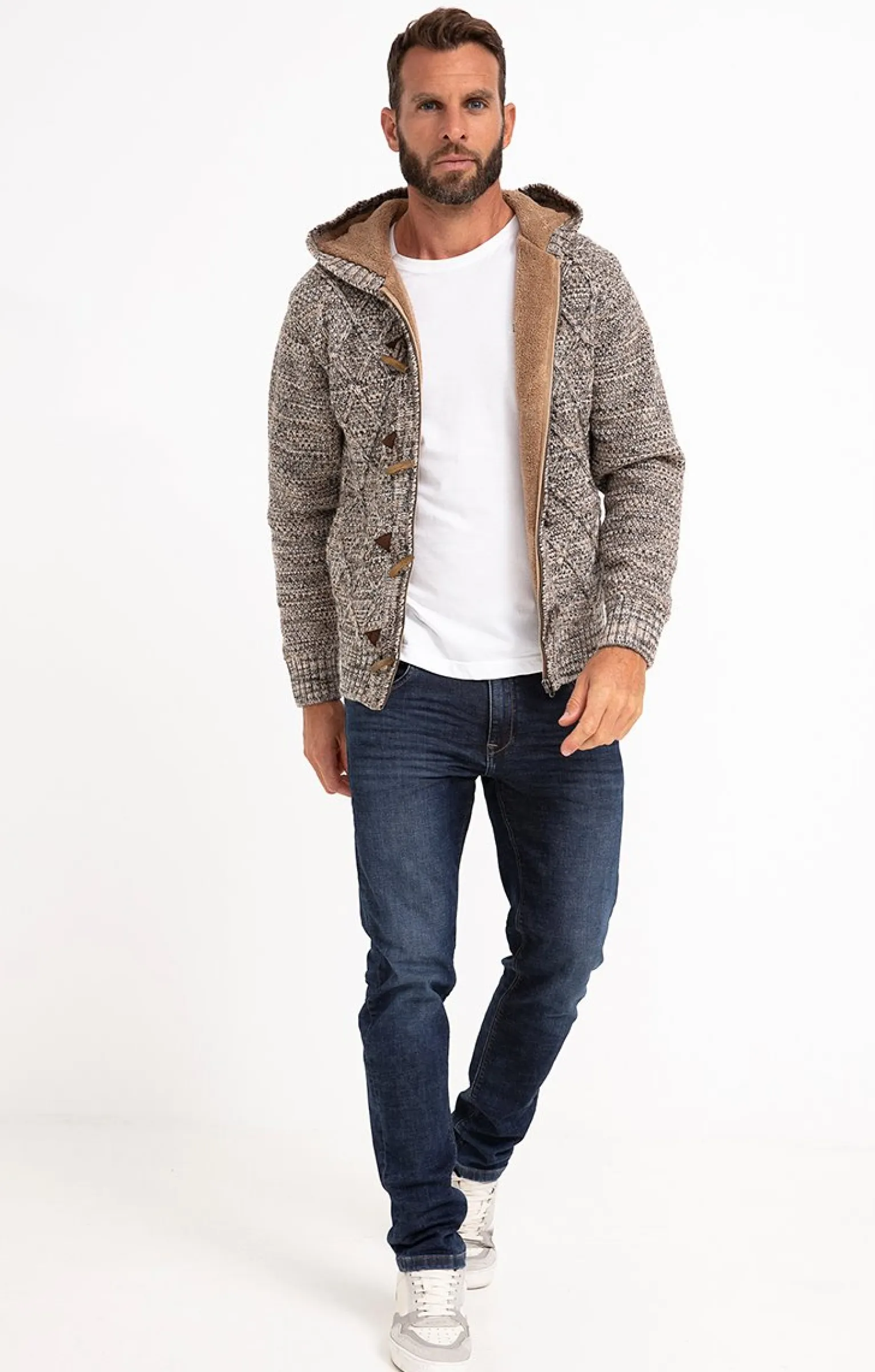 Pulls & Gilets<Armand Thiery Gilet doublé sherpa avec capuche - Camel