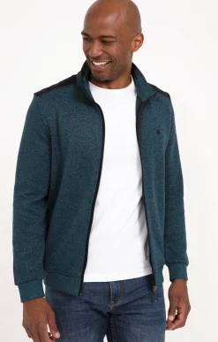 Pulls & Gilets<Armand Thiery Gilet manches longues Chaud - Pétrole