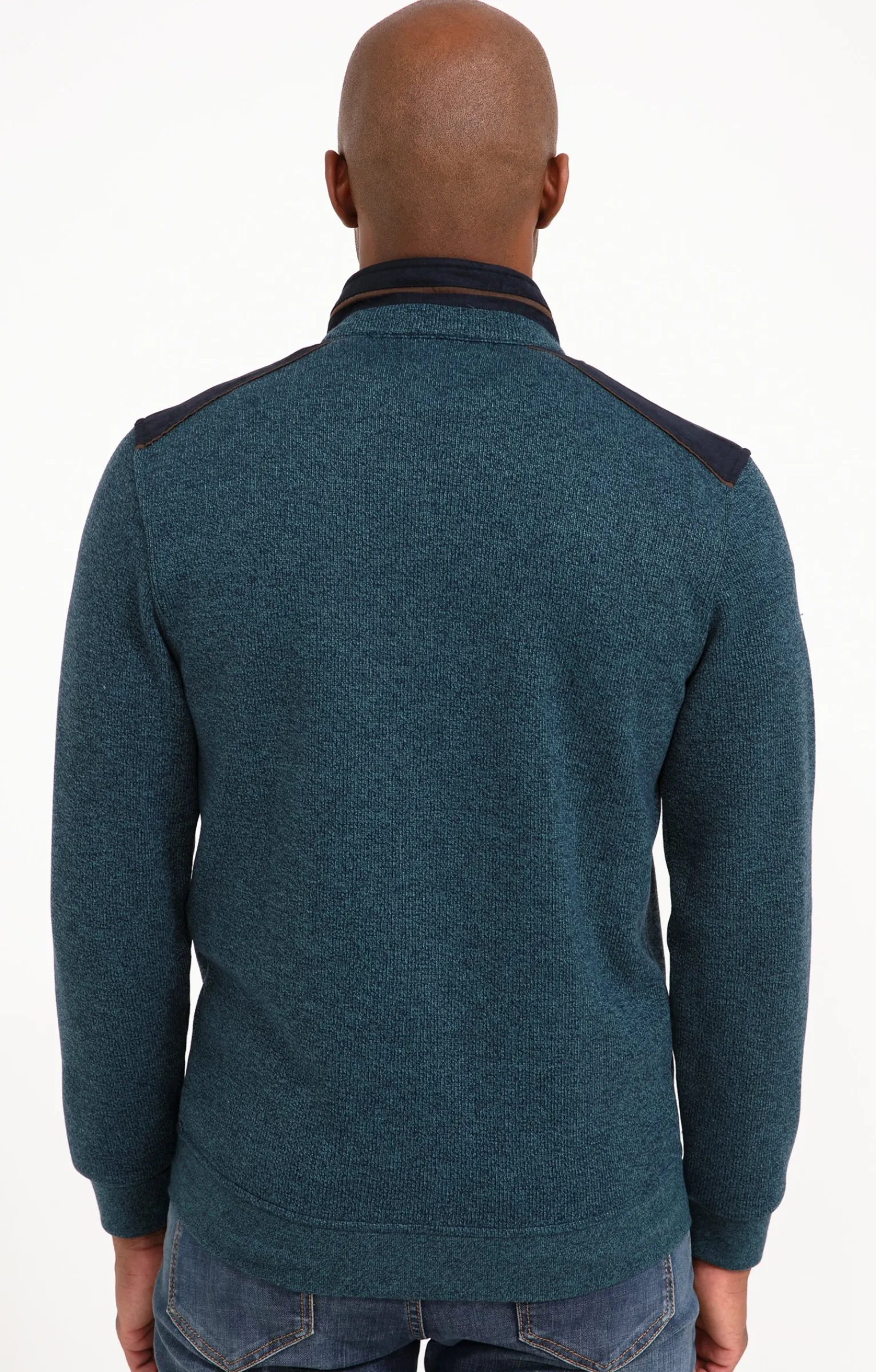 Pulls & Gilets<Armand Thiery Gilet manches longues Chaud - Pétrole