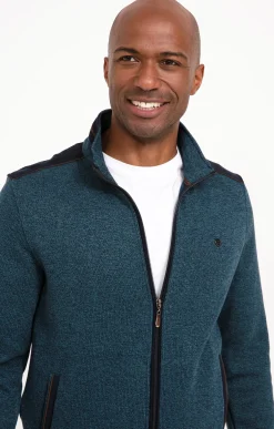 Pulls & Gilets<Armand Thiery Gilet manches longues Chaud - Pétrole