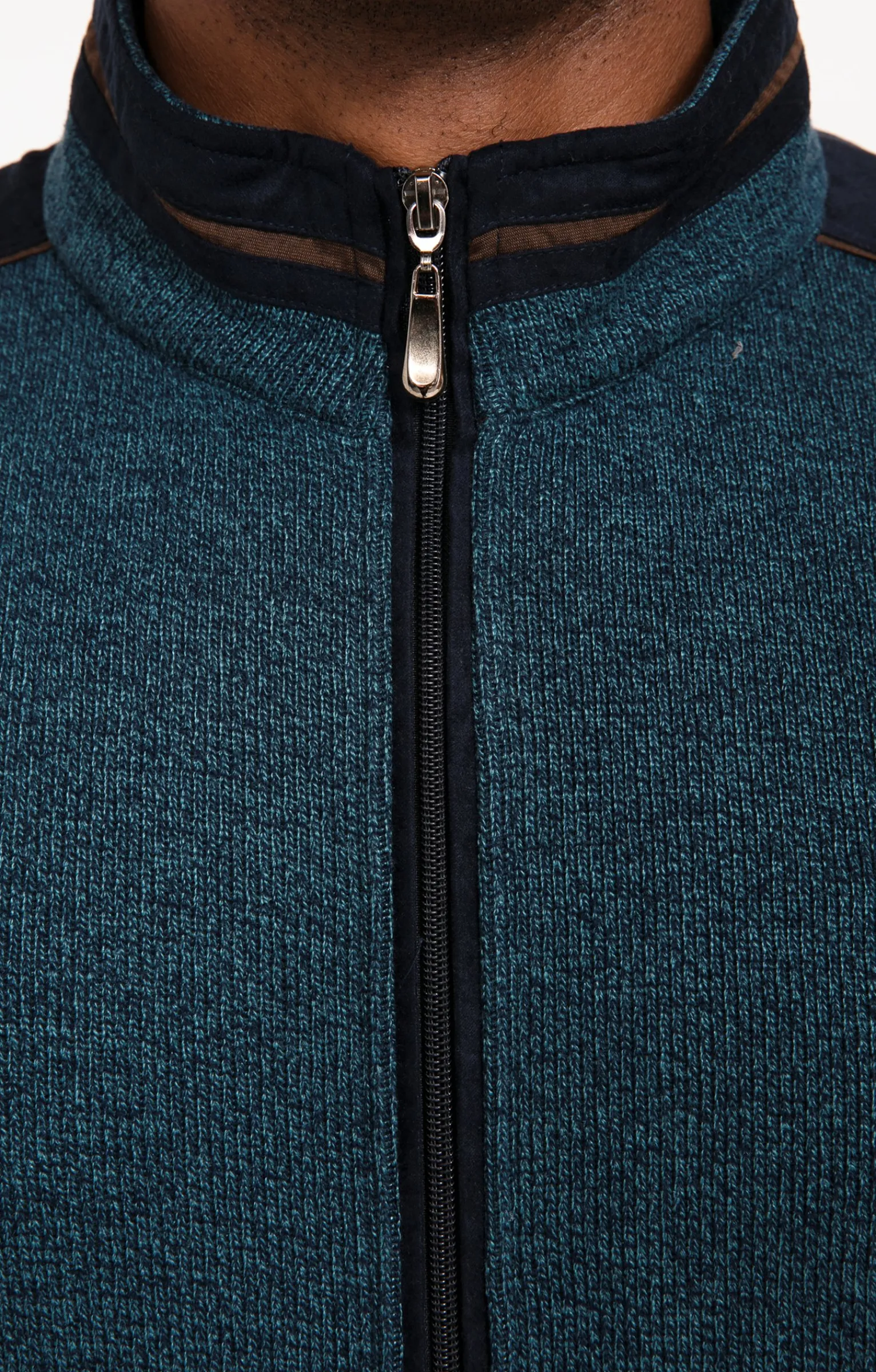 Pulls & Gilets<Armand Thiery Gilet manches longues Chaud - Pétrole