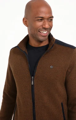Pulls & Gilets<Armand Thiery Gilet manches longues Chaud - Havane
