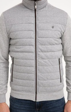 Pulls & Gilets<Armand Thiery Gilet manches longues Comfy - Grisclair
