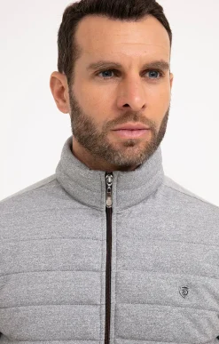 Pulls & Gilets<Armand Thiery Gilet manches longues Comfy - Grisclair