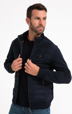 Pulls & Gilets<Armand Thiery Gilet manches longues Paddy Navy - Marine