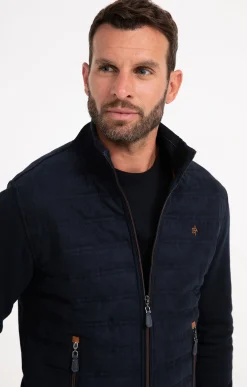 Pulls & Gilets<Armand Thiery Gilet manches longues Paddy Navy - Marine
