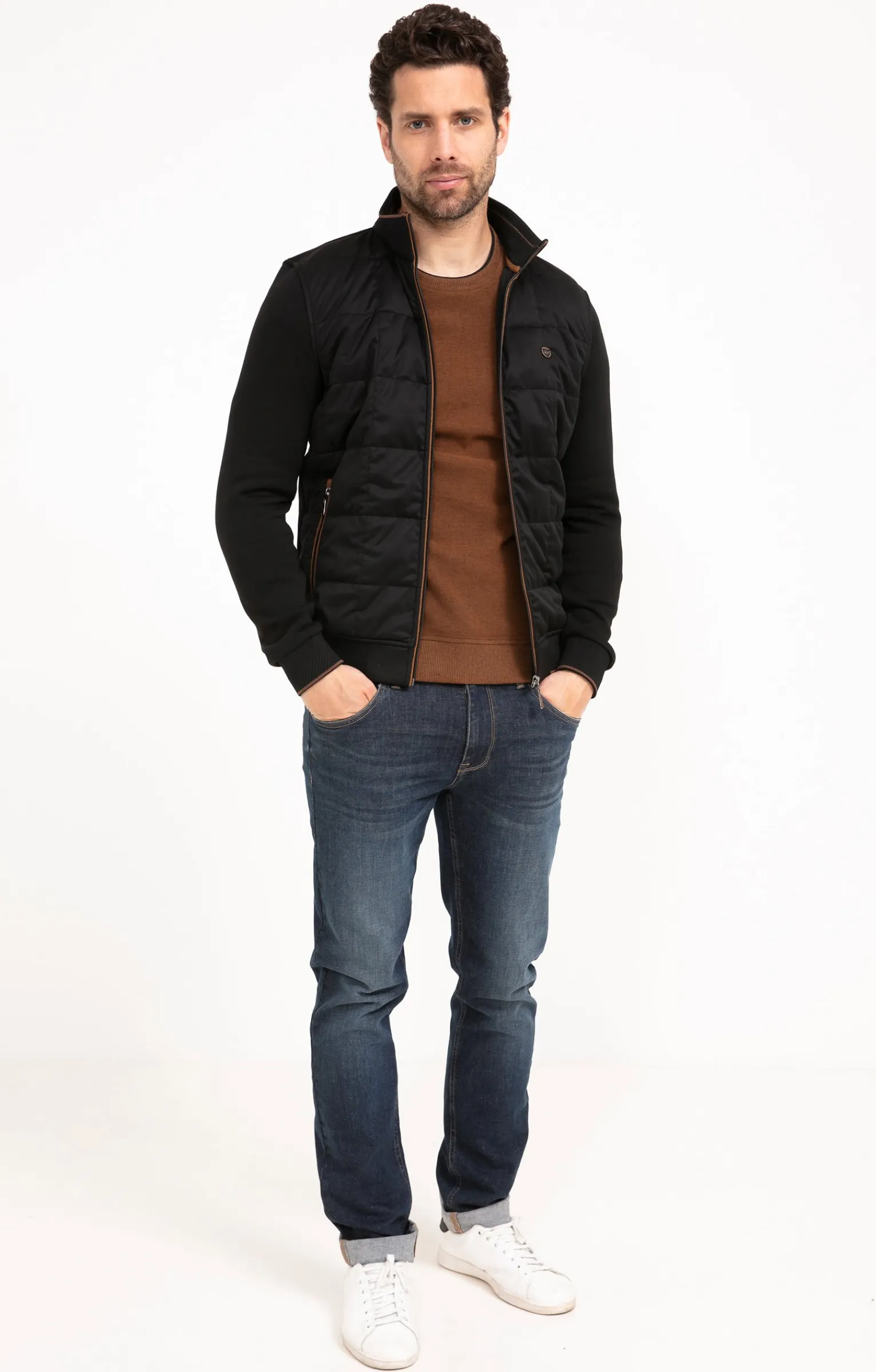 Pulls & Gilets<Armand Thiery Gilet manches longues Quadry - Noir