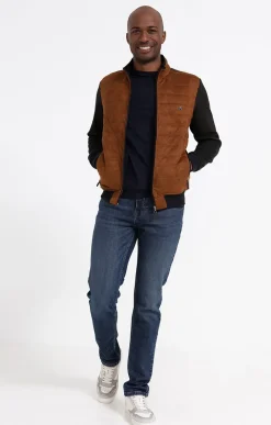 Pulls & Gilets<Armand Thiery Gilet manches longues Suedy - Camel