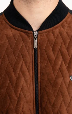 Pulls & Gilets<Armand Thiery Gilet manches longues Teddy color - Marron
