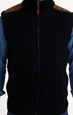 Pulls & Gilets<Armand Thiery Gilet sans manche doublé sherpa - Marine