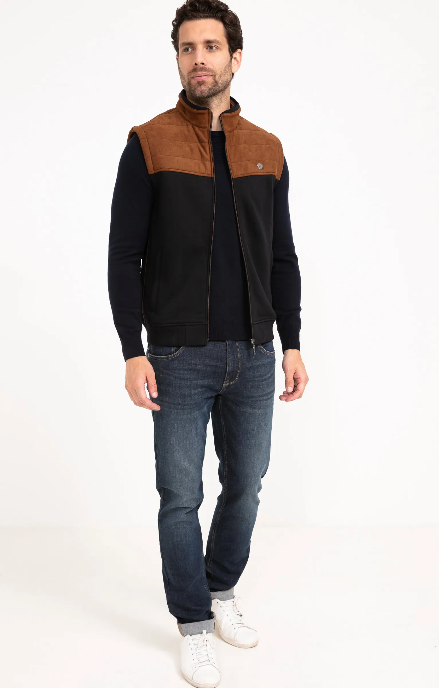 Pulls & Gilets<Armand Thiery Gilet sans manches Top suedy - Marine