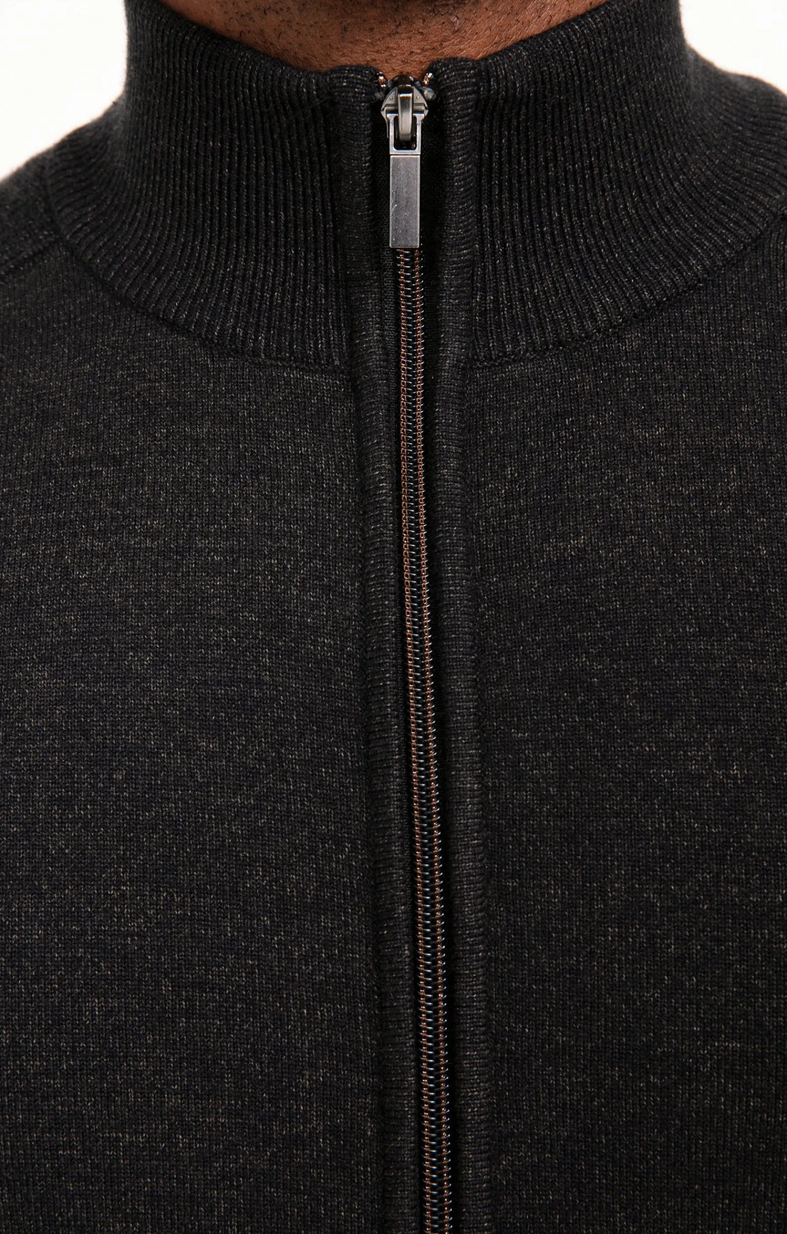 Pulls & Gilets<Armand Thiery Gilet uni détails camel - Chocolat