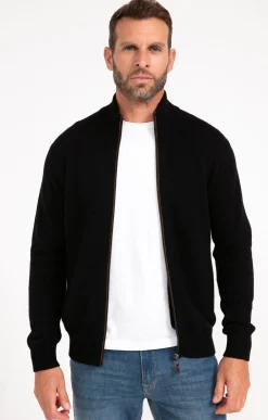 Pulls & Gilets<Armand Thiery Gilet uni en laine - Noir