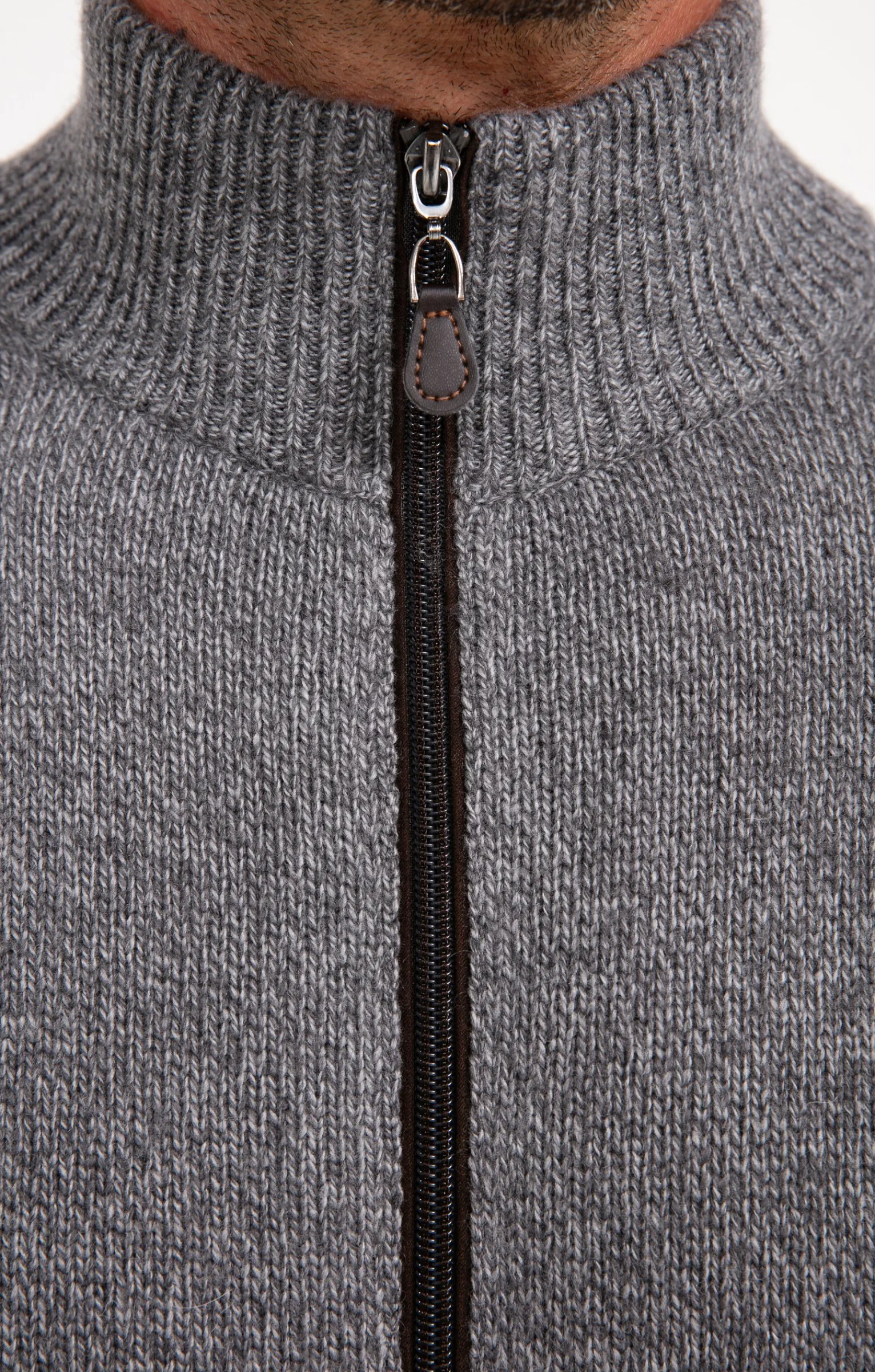 Pulls & Gilets<Armand Thiery Gilet uni en laine - Grismoyen