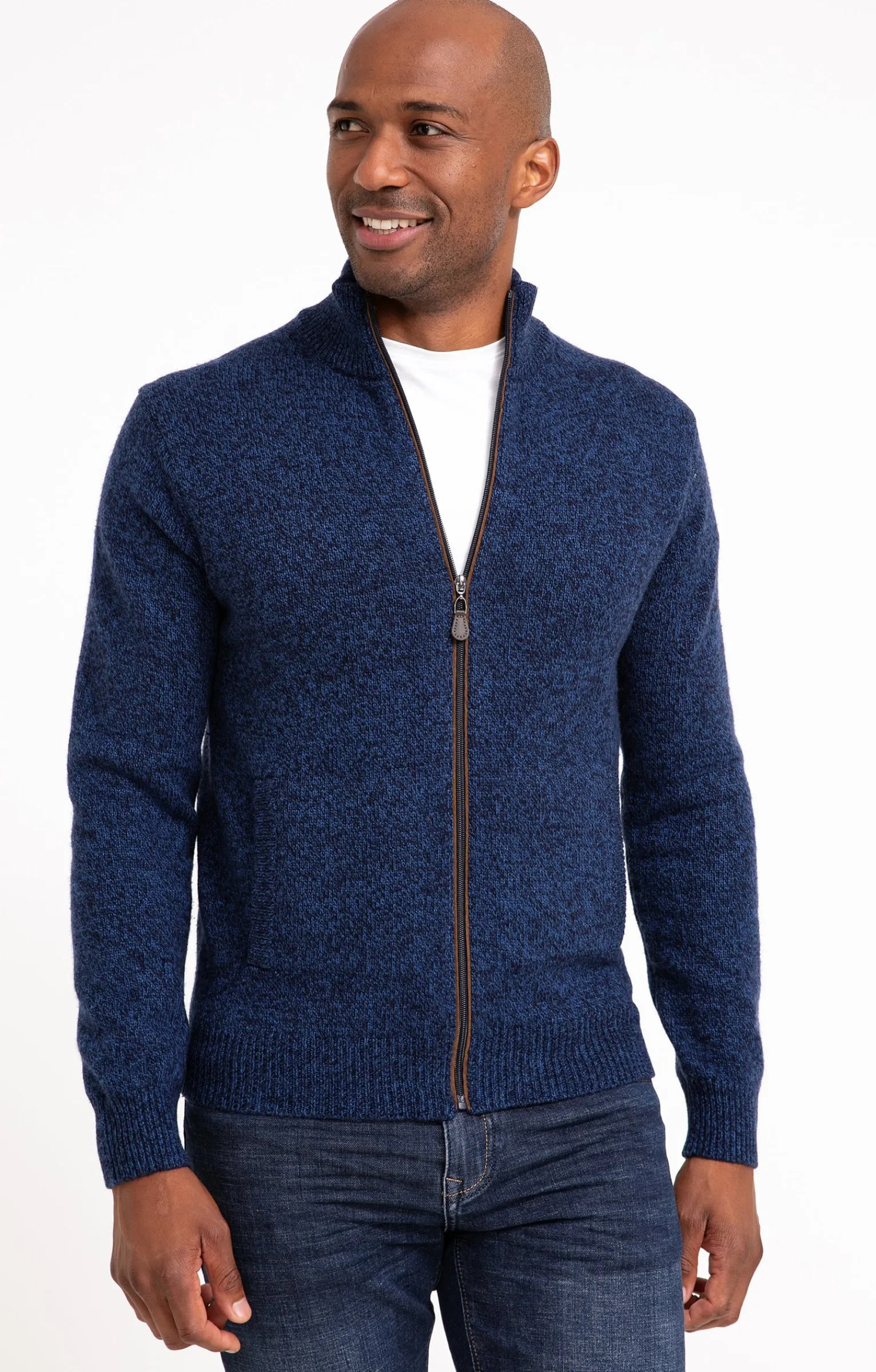 Pulls & Gilets<Armand Thiery Gilet uni en laine - Bleudur