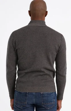 Pulls & Gilets<Armand Thiery Gilet uni zippé - Marron