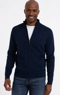 Pulls & Gilets<Armand Thiery Gilet uni zippé - Bleudur