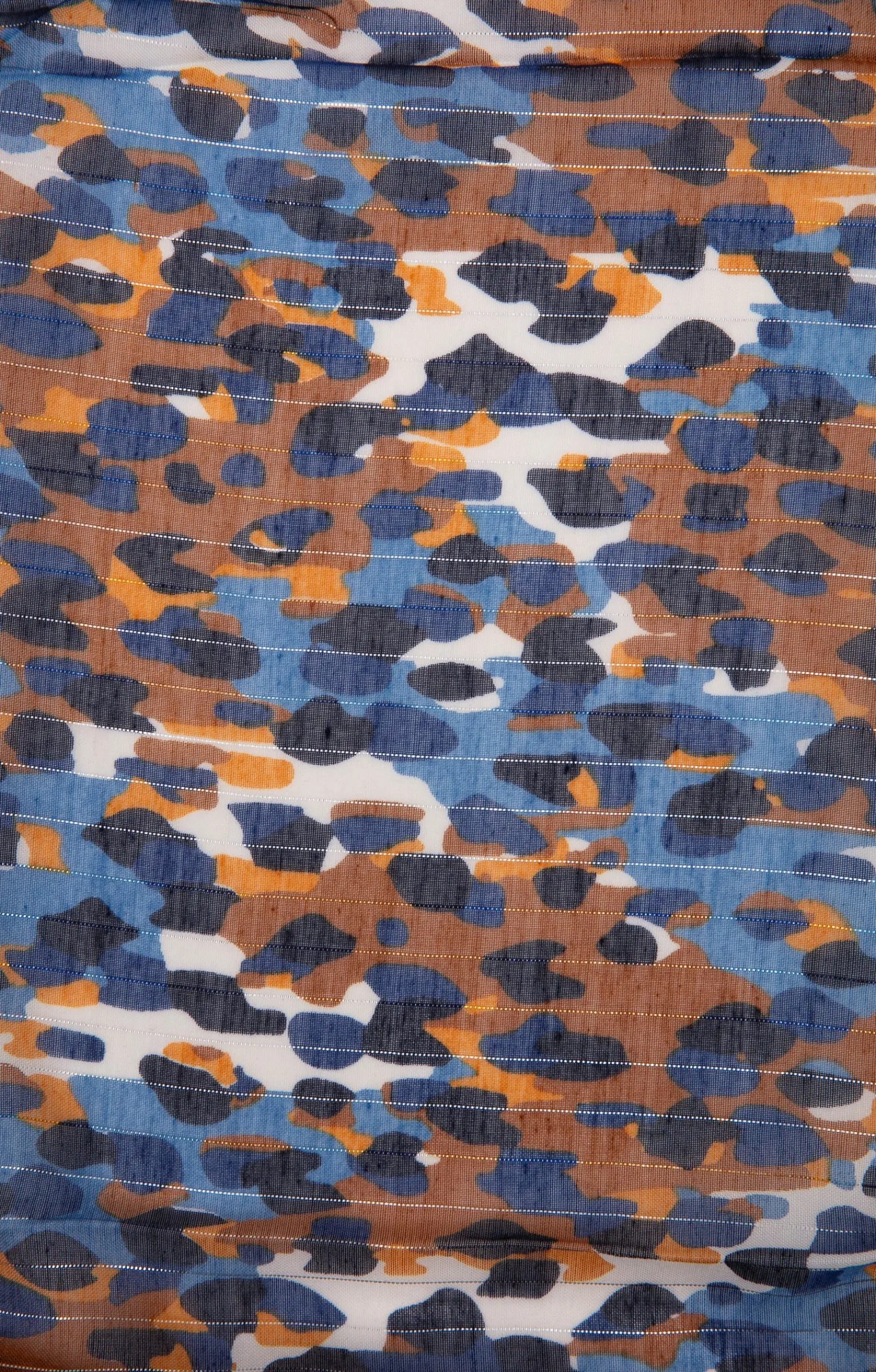 Accessoires<Armand Thiery Grand foulard imprimé tachiste - Bleudur