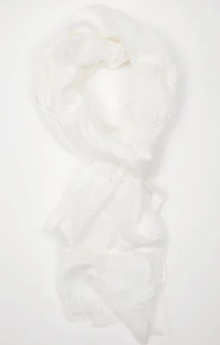 Accessoires<Armand Thiery Grand foulard léger tissé - Écru